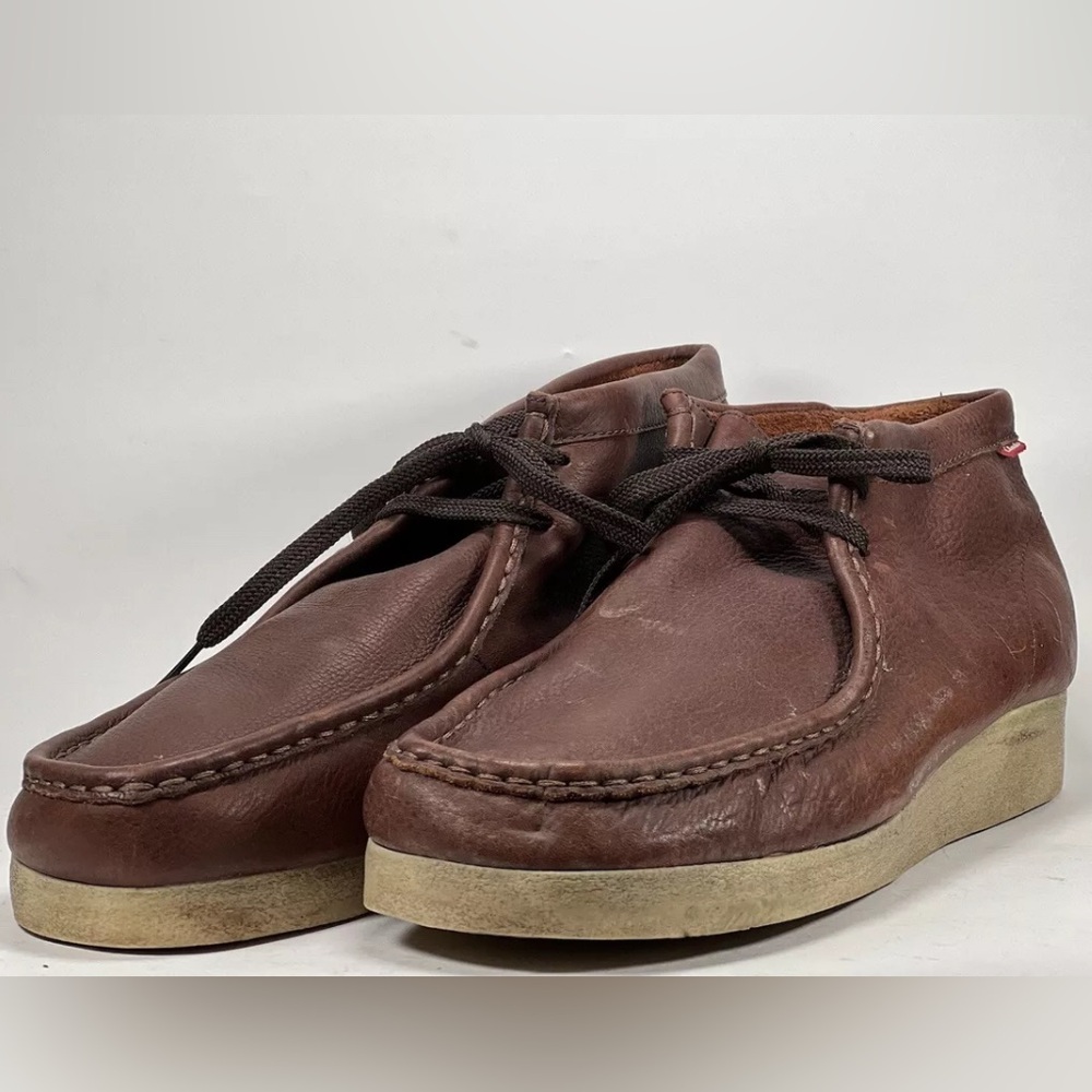 Clarks Mens Padmore 86256 Brown Oiled Leather Ankle Boots Size US 9 M